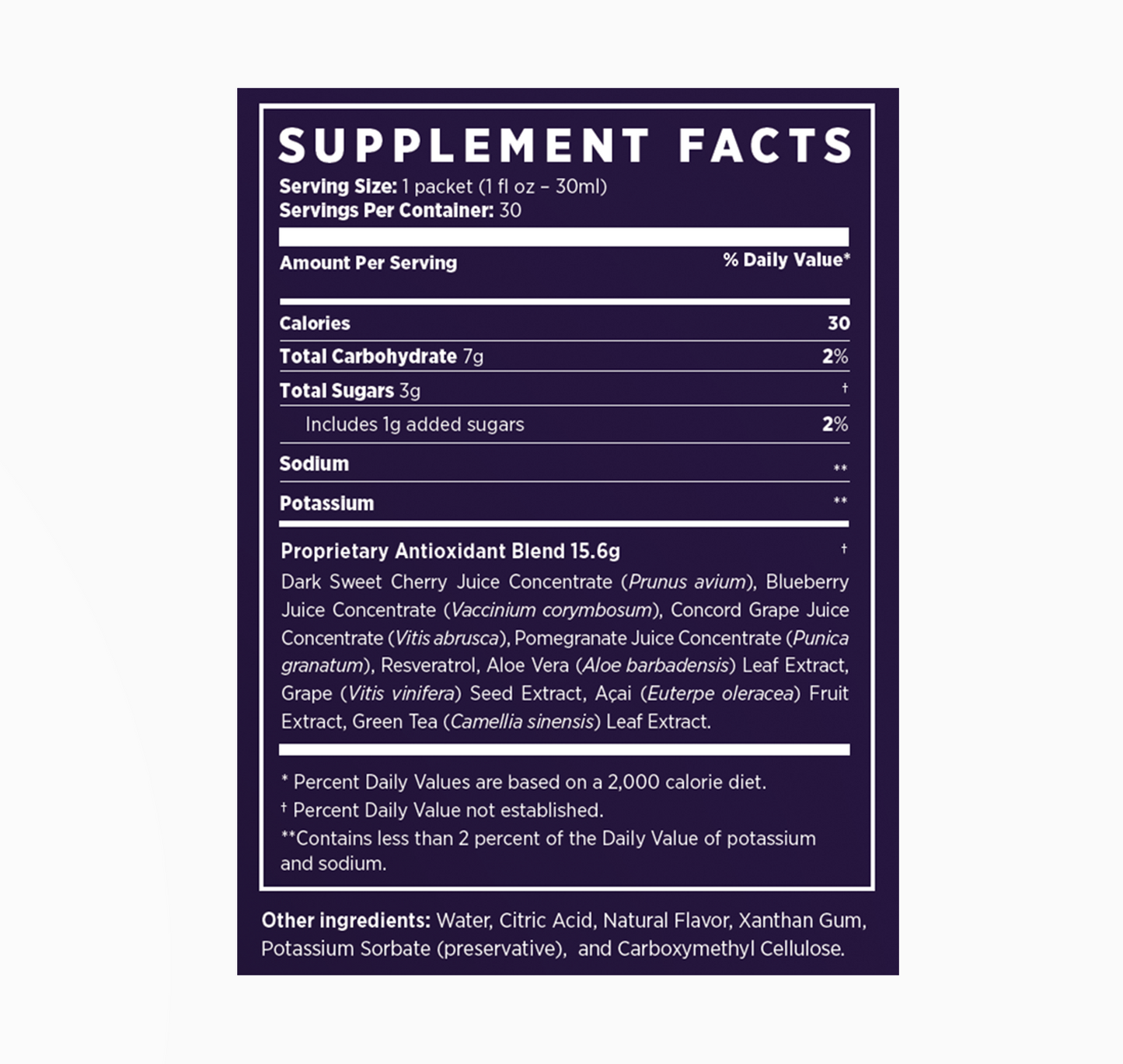Jeunesse Global Reserve Antioxidant Fruit Blend Nutritional Supplement 1FL OZ 30 Gel Packets