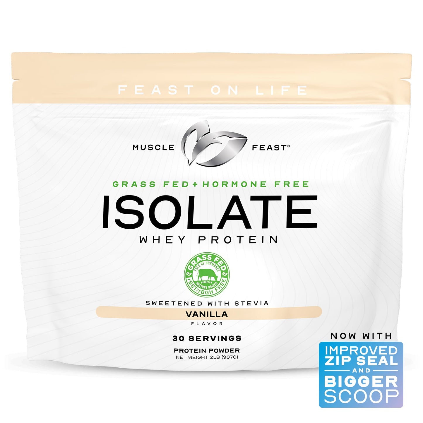 Whey Protein Isolate, Pasture Raised, Grass Fed, rBST/rBGH and soy free