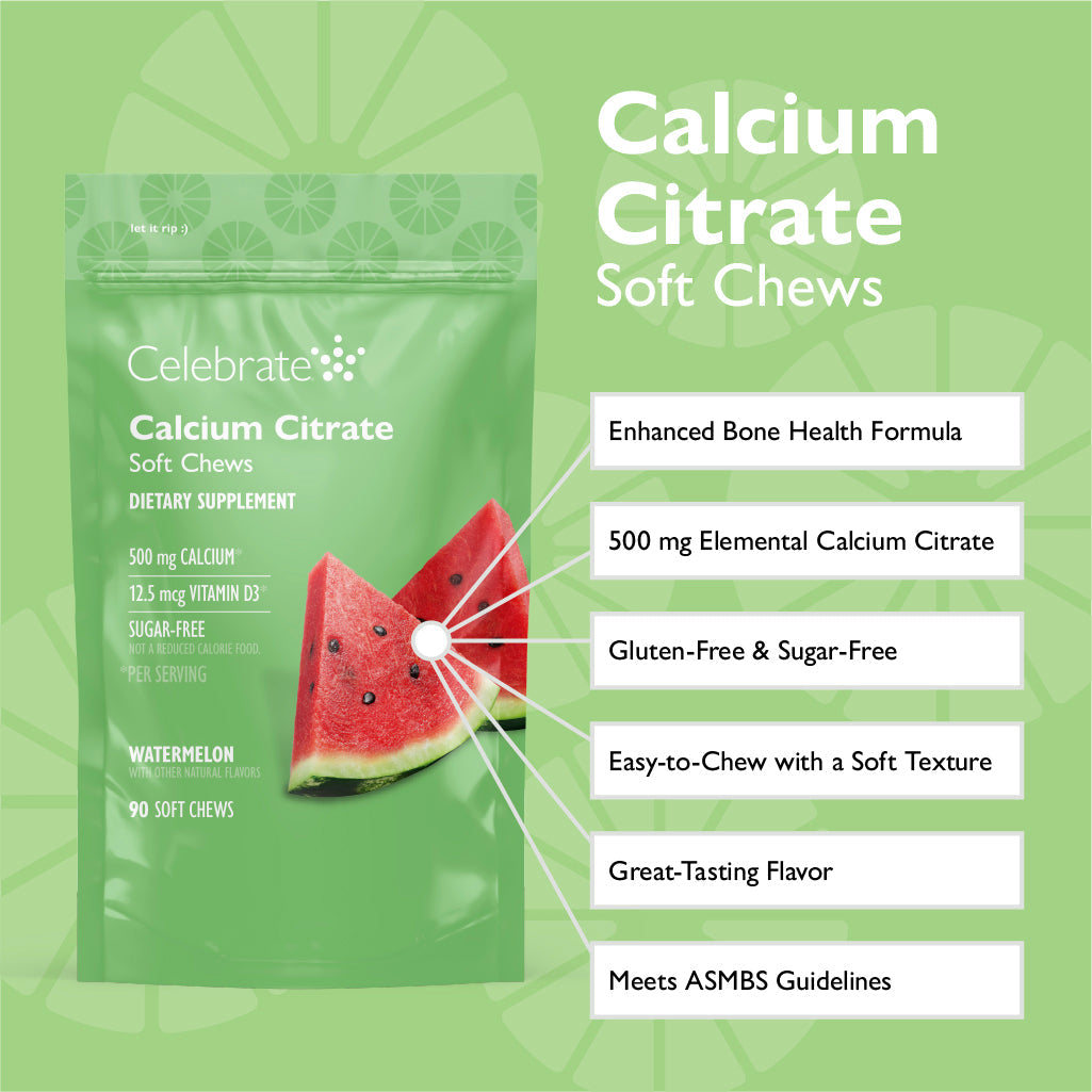 Watermelon calcium citrate soft chew product information 
