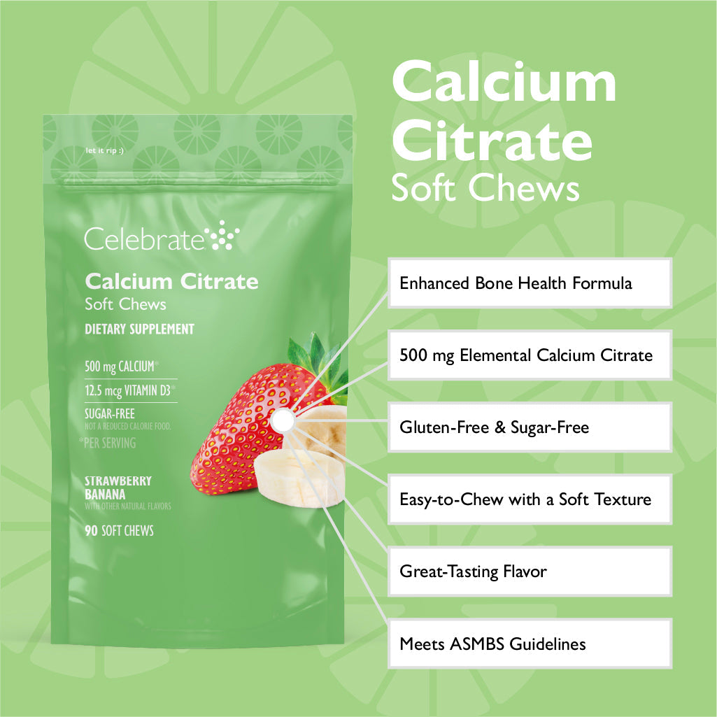 strawberry banana calcium citrate soft chew product information 