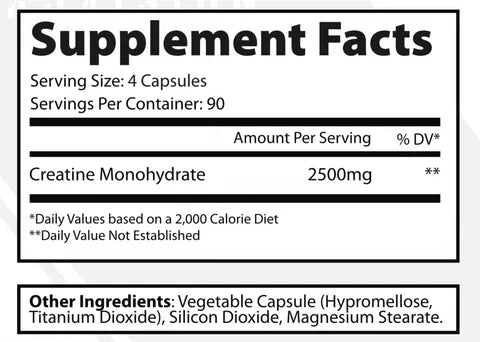 Creatine Monohydrate 3rd Party Tested