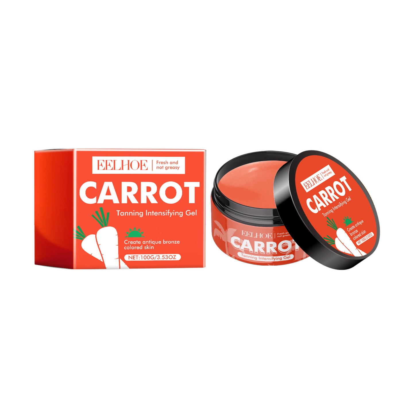 Eelhoe Carrot Black Gel Equalizes Skin Tone And Creates A Healthy Cream For Wheat Skin