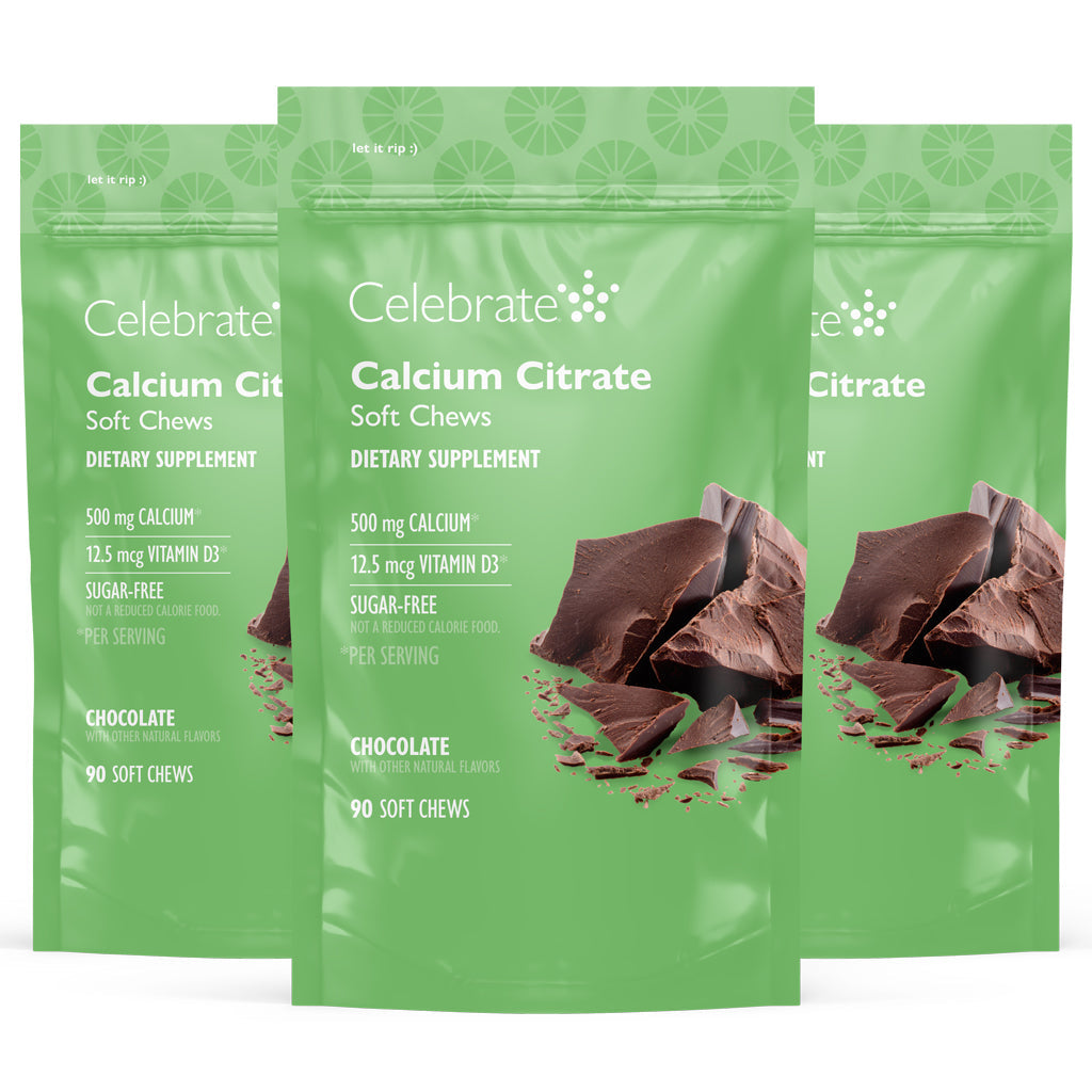 Celebrate Calcium Citrate Soft Chews, chocolate